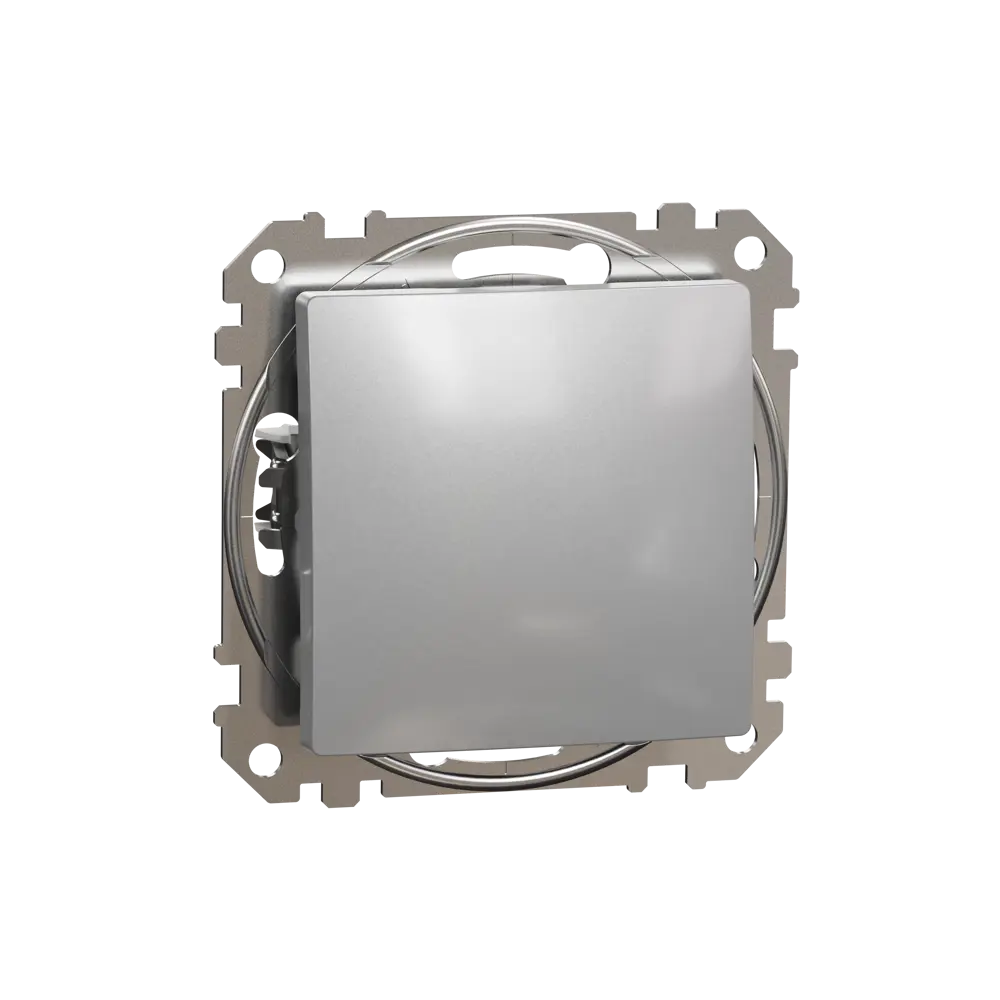 Выключатель встраиваемый Systeme Electric Sedna Design 1 клавиша, цвет алюминий 84830113 STLM-2073850 Sedna Design Elements - Вид №1