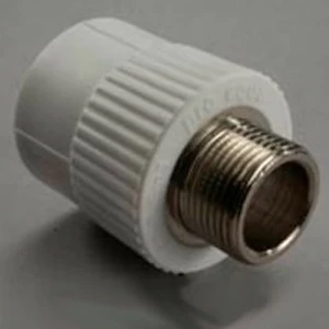 Муфта комбинированная (нар.рез.) 25-1/2 Grise PP-R