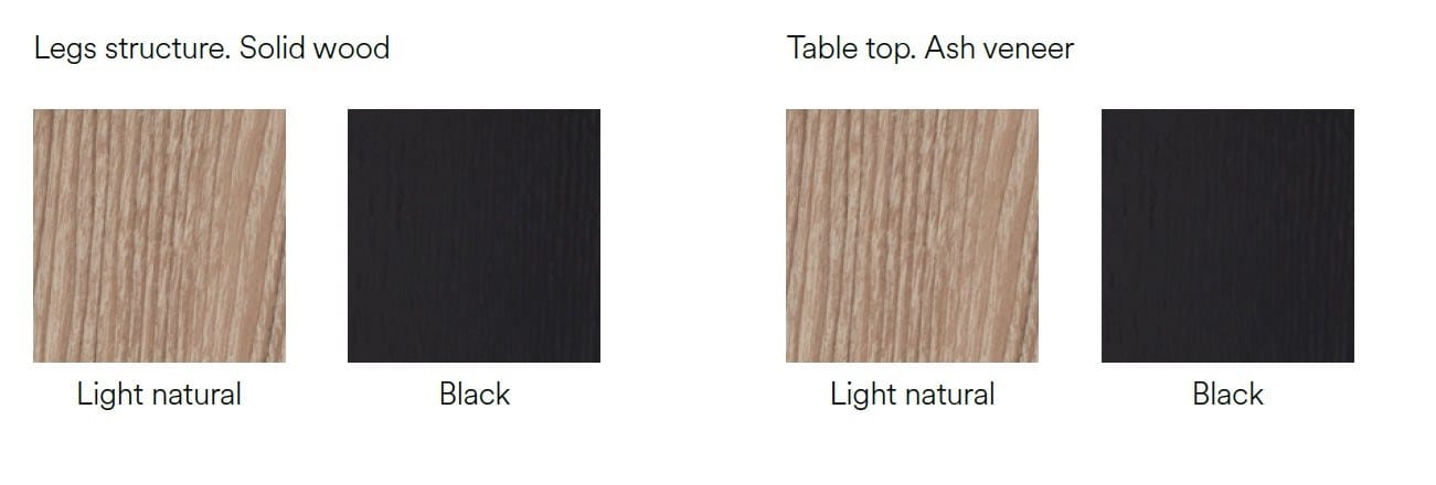 Круглый стол из шпона и каучукового дерева TEULAT Junco ARCH-00046431 - Вид №15