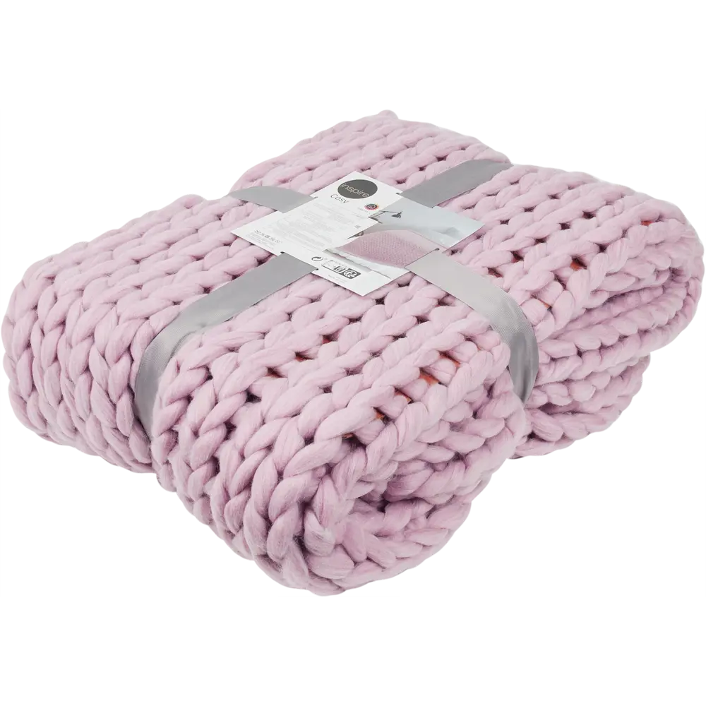Плед Cosy 130x160 см трикотаж цвет розовый 82441414 STLM-2010835 INSPIRE 