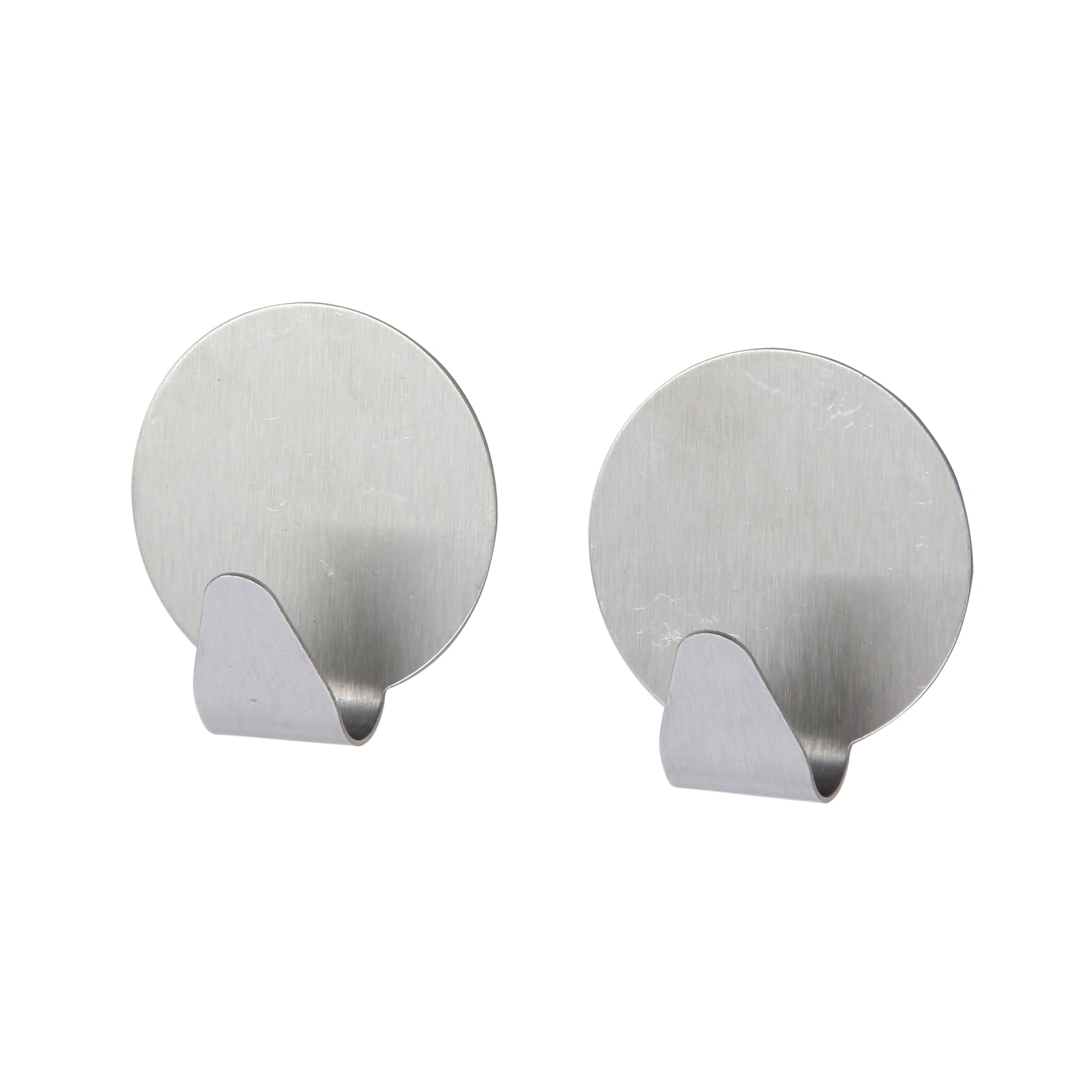 84730543 Крючок-вешалка самоклеящийся круг сталь цвет хром 2 шт. нет Santreyd  - Вид №2