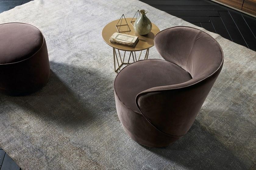 EmmeBi Круглый бархатный пуф Grace sun-id-1364442 - Вид №1