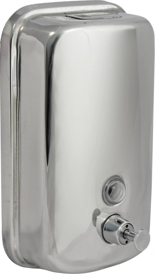 2512.042 Дозатор для жидкого мыла из нерж стали антивандальный TM804 Solinne Puff  - Вид №1