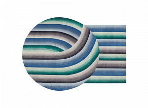 100490 Ковер Blue GAN Round Mirage