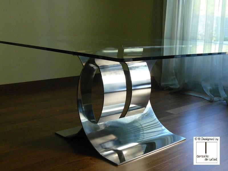 Gonzalo De Salas Обеденный стол из стекла Carlovi sun-id-1442381 - Вид №2