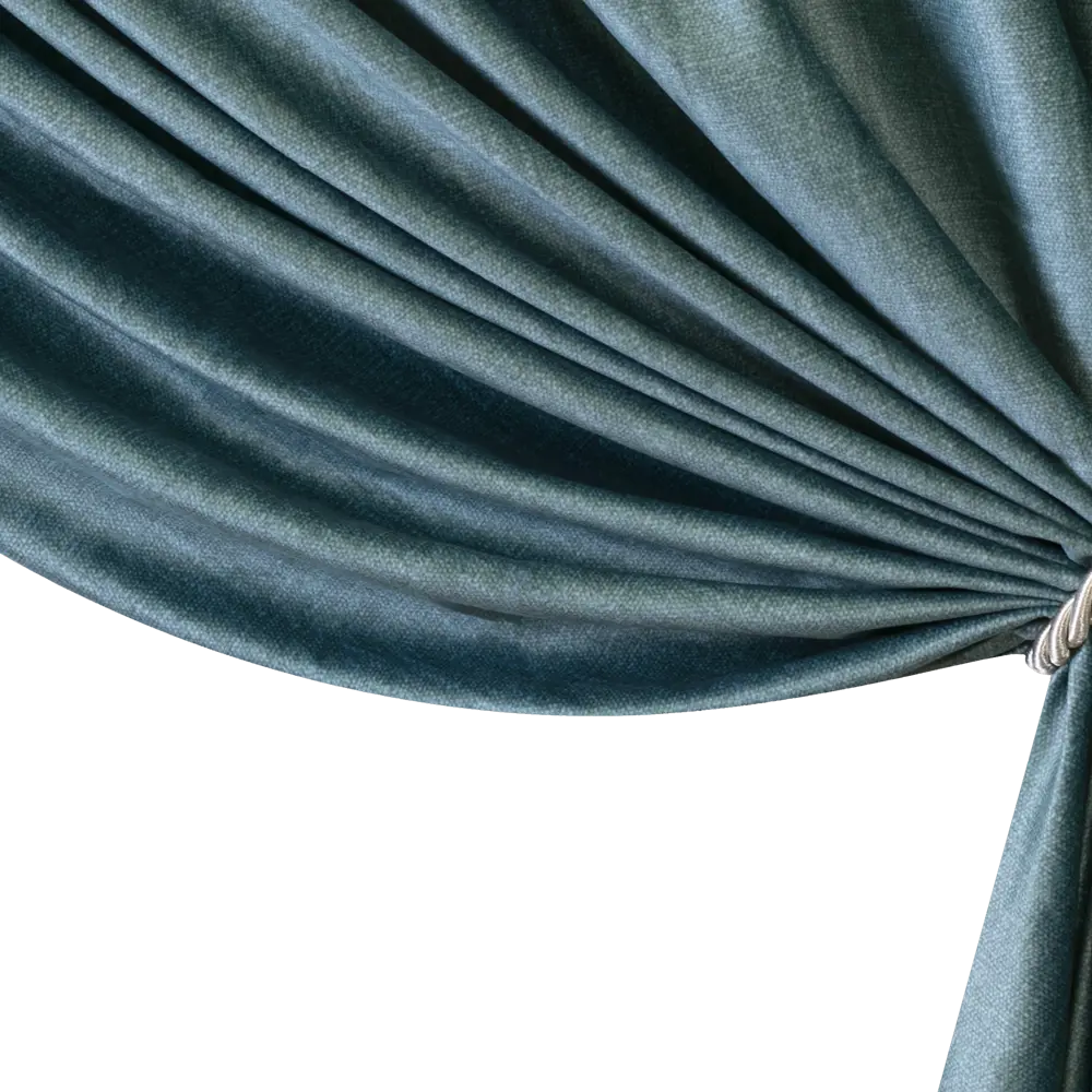 Ткань 1 м/п Desing Палермо бархат 300 см цвет бирюзовый 85604537 STLM-2111976 GARDEN  - Вид №3