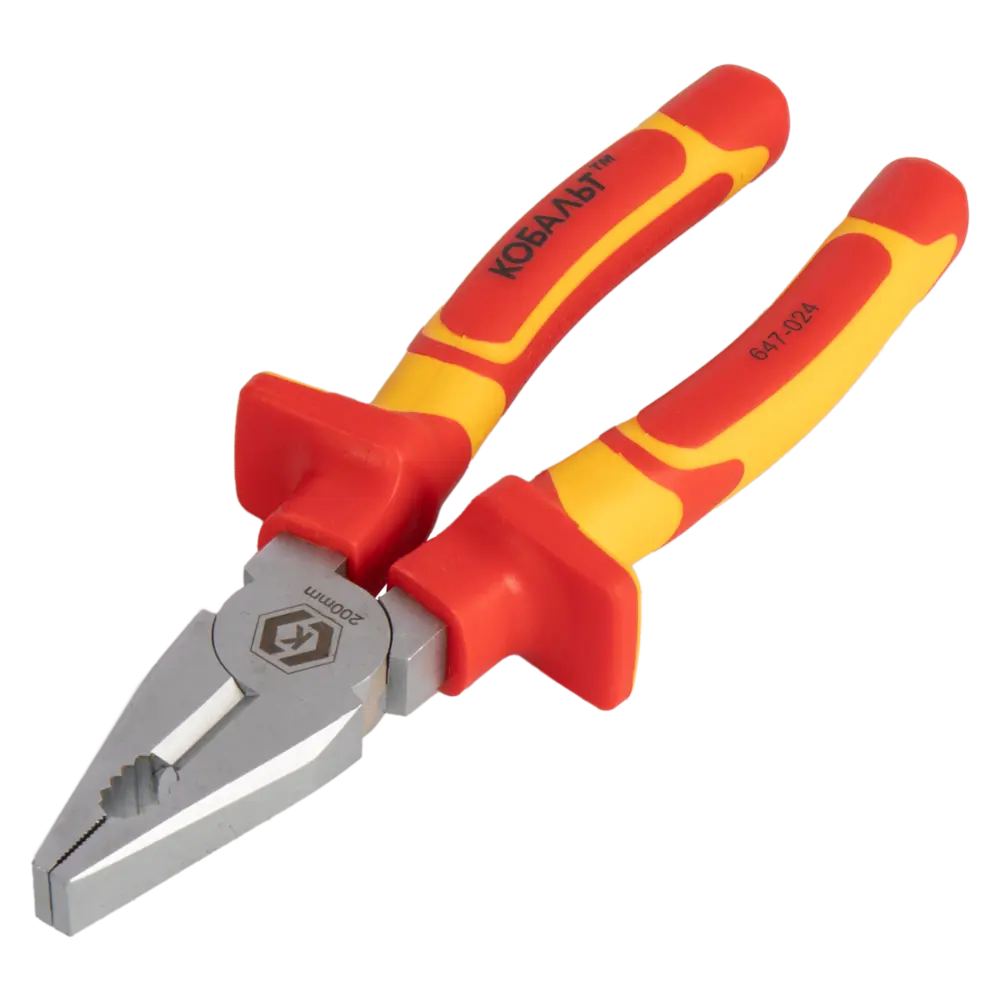 Диэлектрические пассатижи Кобальт 647-024 для электромонтажных работ 89373966 STLM-1579133