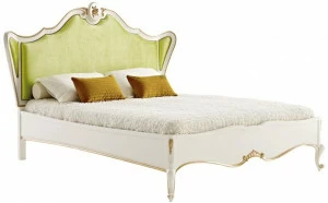 Jetclass Двуспальная кровать из дерева с мягким изголовьем Glamour Jgl101a.16, jgl101a.18, jgl101a.20