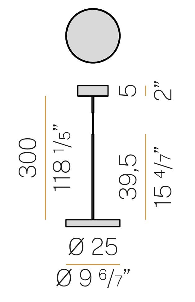 Алюминиевый светодиодный подвесной светильник Panzeri Dip ARCH-00024017 - Вид №4