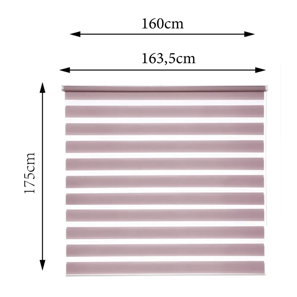 INSPIRE Peter - Рулонная штора день-ночь сиреневого цвета 160×175 см 85225649 STLM-0060083 - Вид №2