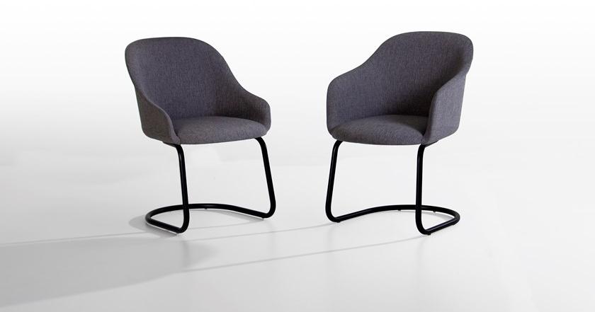 Potocco Кресло консольное, обитое тканью, с подлокотниками Lyz 918 ui - Вид №1