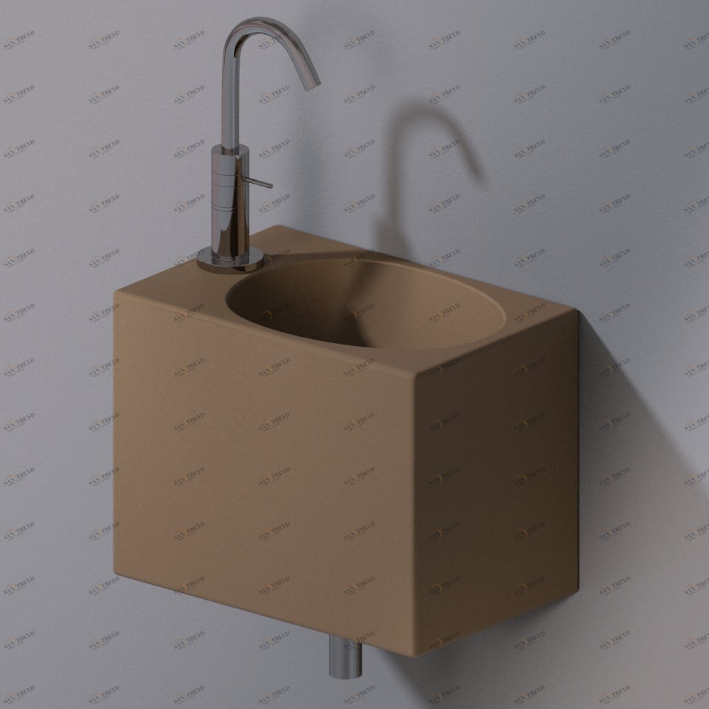 L311T0R1V1.132 Подвесная раковина настенная прямоугольная A. e T. Italia IDEA AeT ITALIA