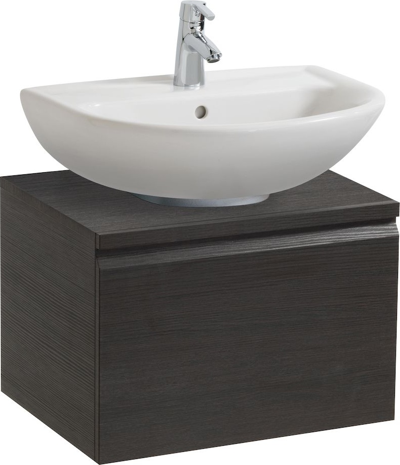 H4830350954231 Шкафчик под раковину, экономящим пространство, для раковины 810951/810952/810953, 1 выдвижной ящик, 1 полочка стеклянная, с крышкой для B LAUFEN PRO