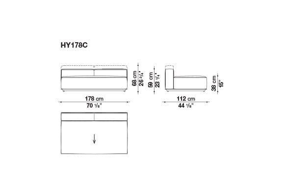 Ткань сад диван B&B Italia Outdoor HYBRID ARCH-00117020 - Вид №18
