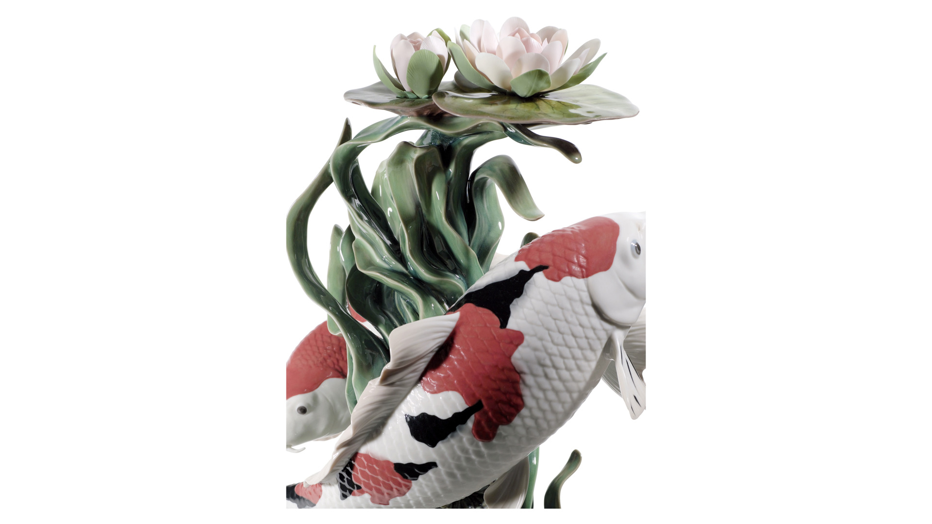 10669101 LLADRO Фигурка Lladro "Карпы Кои (Парчовые карпы)" 29х46см Фарфор Lladró  - Вид №2