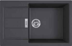 143.0618.382 Good, тектонайт, мойка s2d 611-78 xl цвет оникс, вентиль автомат, монтаж под столешницу Franke Franke Sirius 2.0