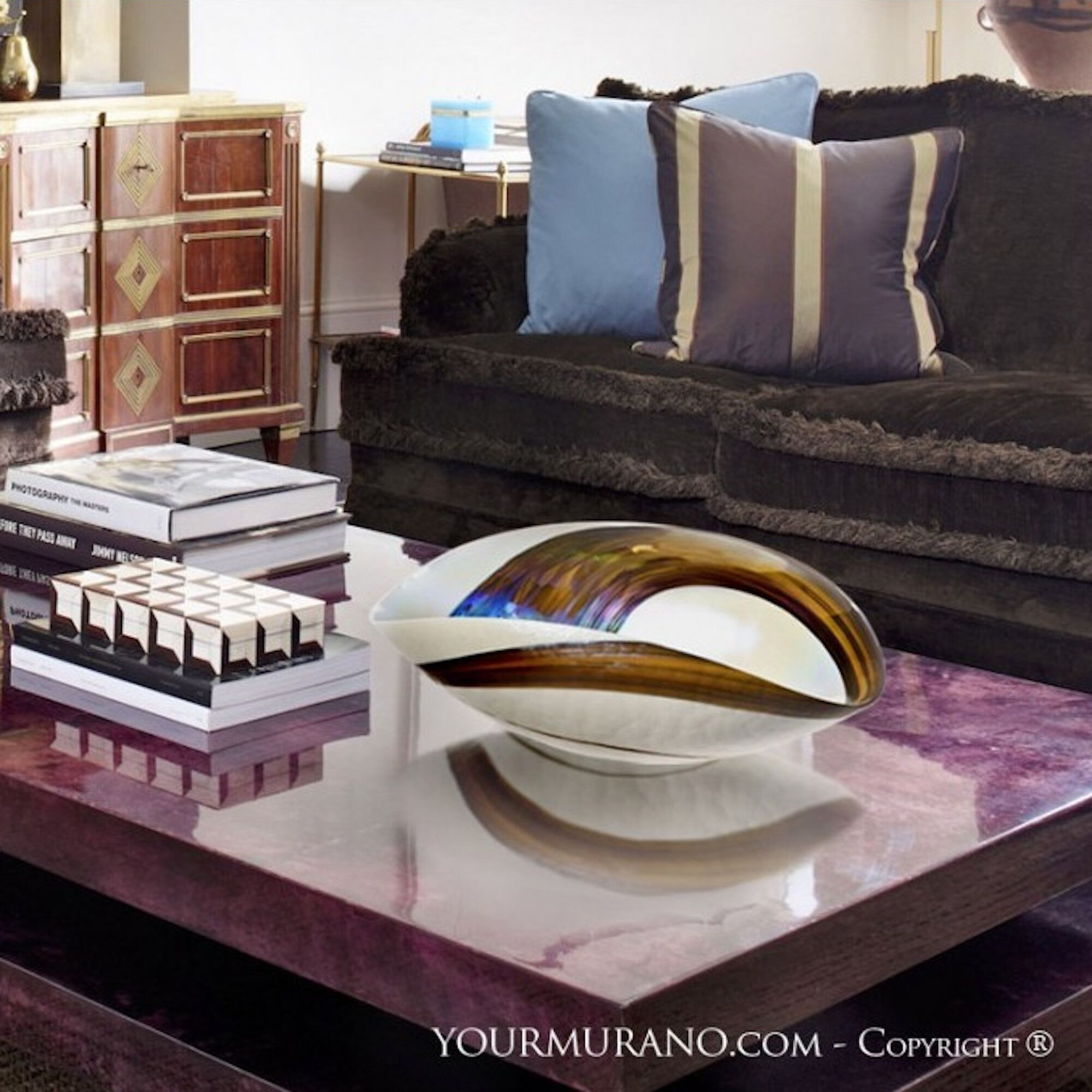 Центральные элементы из муранского стекла ручной работы YourMurano Shell ARCH-00004599 - Вид №1