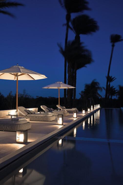 MNST1304 Зонтик teak центральный полюс teak 350x350 серо-коричневый Manutti Umbrellas  - Вид №6