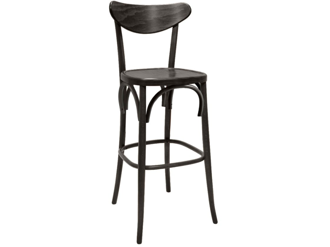 Деревянный табурет с подставкой для ног со спинкой XLINE 1446 ARCH-00065655 - Вид №1