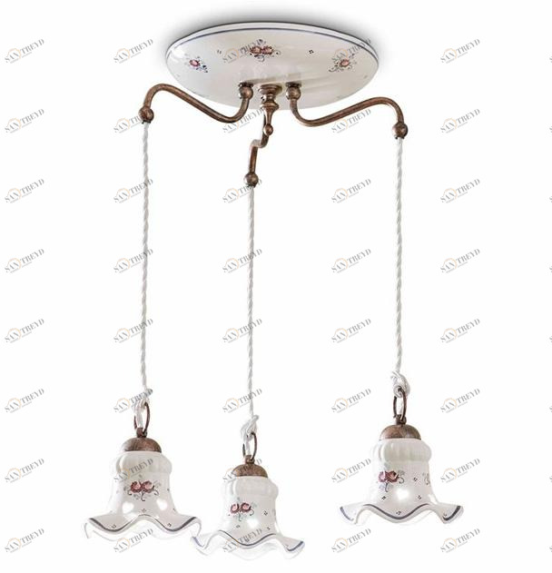 FERROLUCE Керамическая люстра Chieti C202