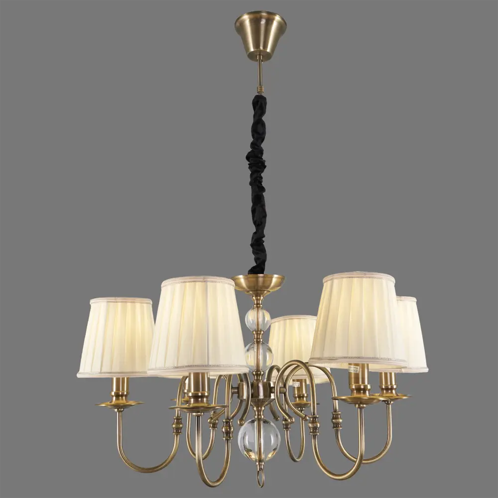 Люстра подвесная «Montrem» L1151-6, 6 ламп, 12 м², цвет медный LAMPLANDIA STLM-2018447 - Вид №3