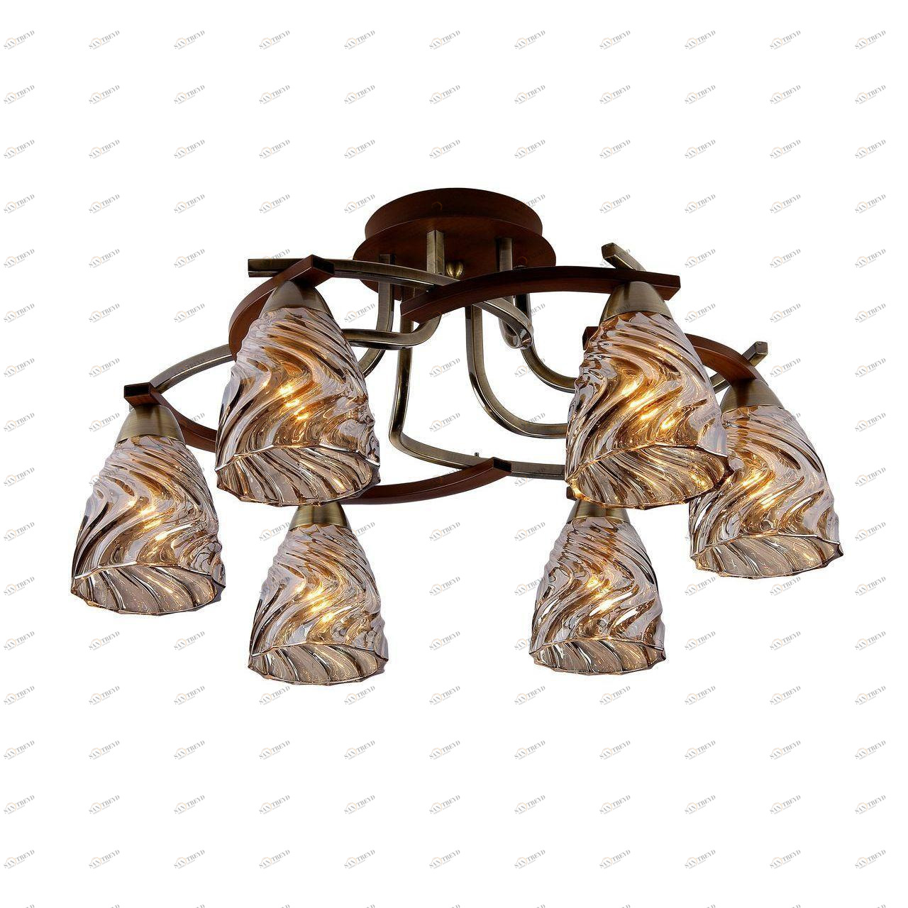 Потолочная люстра Silver Light Blanka 229.52.6 SILVER LIGHT BLANKA 183338 Коричневый 