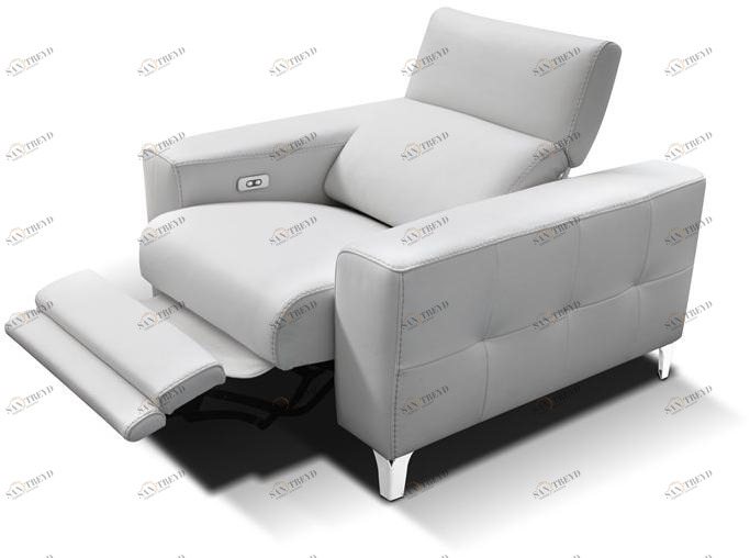 Rossini Sofas Мягкое кожаное кресло с подлокотниками Emma sun-id-1379212