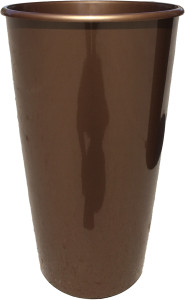 1100-13 Горшок д. цветов Le cone d=28 18,5л(10л) Бронза кор.лак Цветочная коллекция