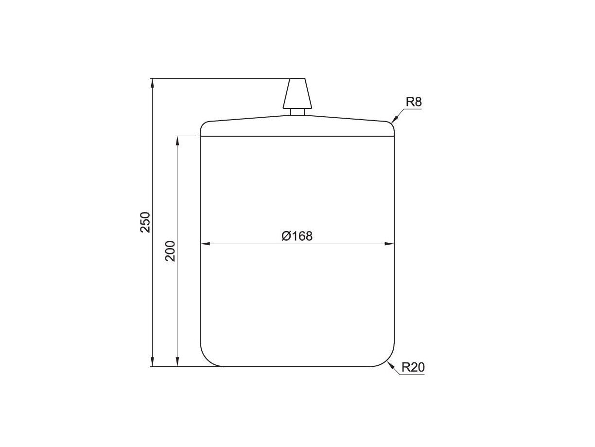 Мусорная корзина из нержавеющей стали JEE-O конус ARCH-00054606 - Вид №1