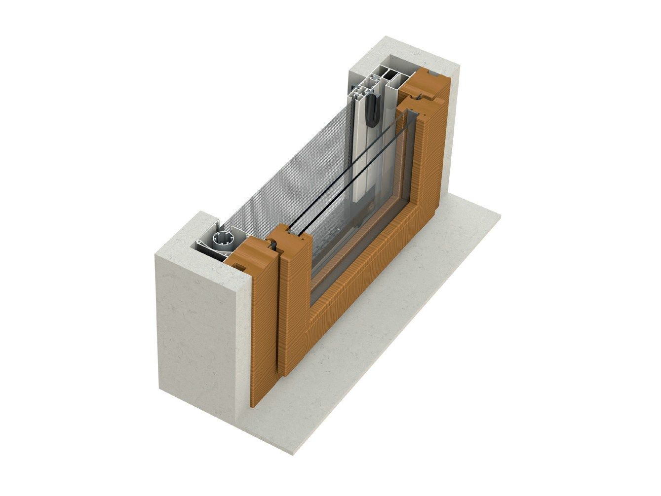 Боковая встраиваемая москитная сетка Mv Line москитные сетки-встраиваемые сбоку ARCH-00097117 - Вид №2