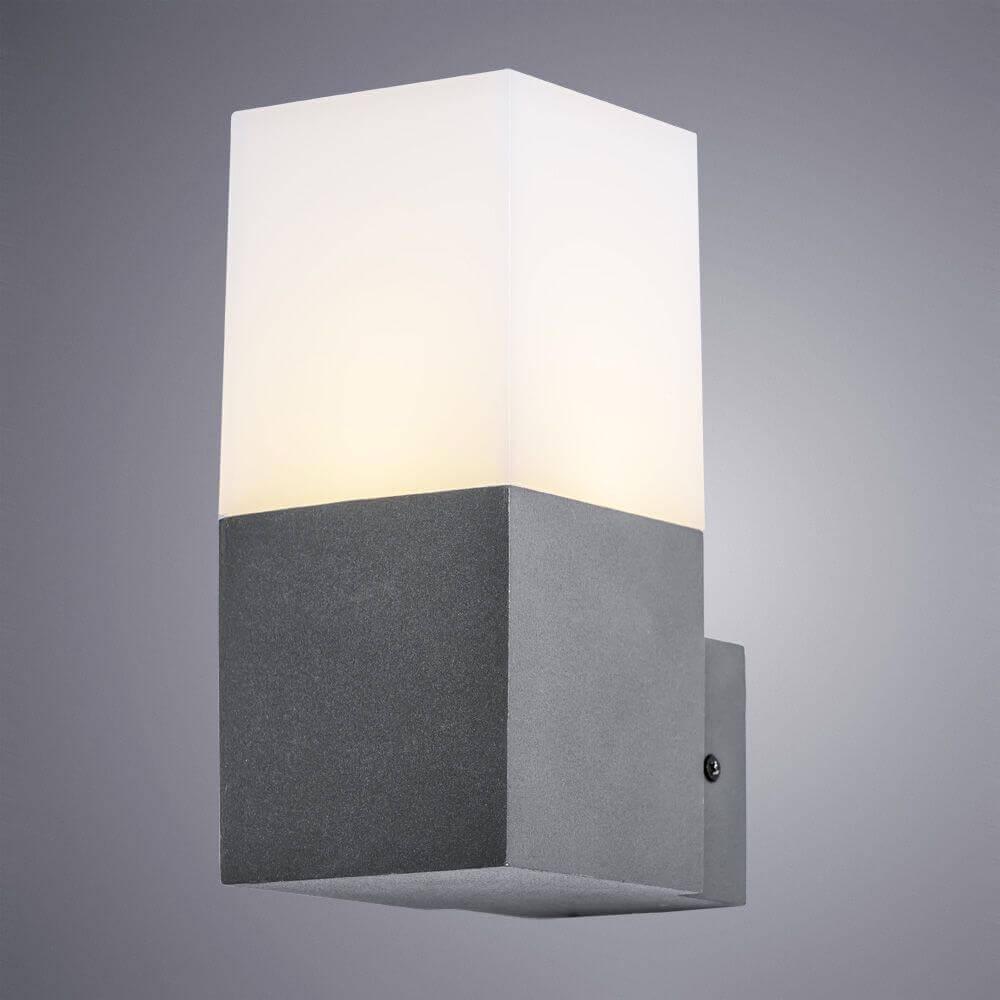 Уличный настенный светильник бело-серый Arte Lamp A8372AL-1GY ARTE LAMP 8372 00-3898050 Белый;серый  - Вид №1