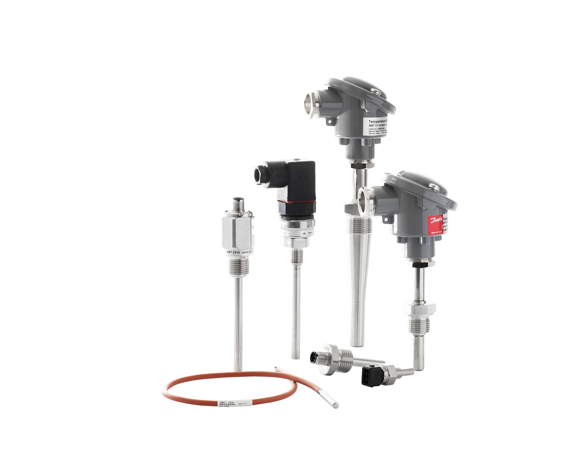 Danfoss MBT3560 — термопреобразователь сопротивления с унифицированным выходным сигналом 4-20 мА Датчик температуры MBT 3560 084Z4031  - Вид №49