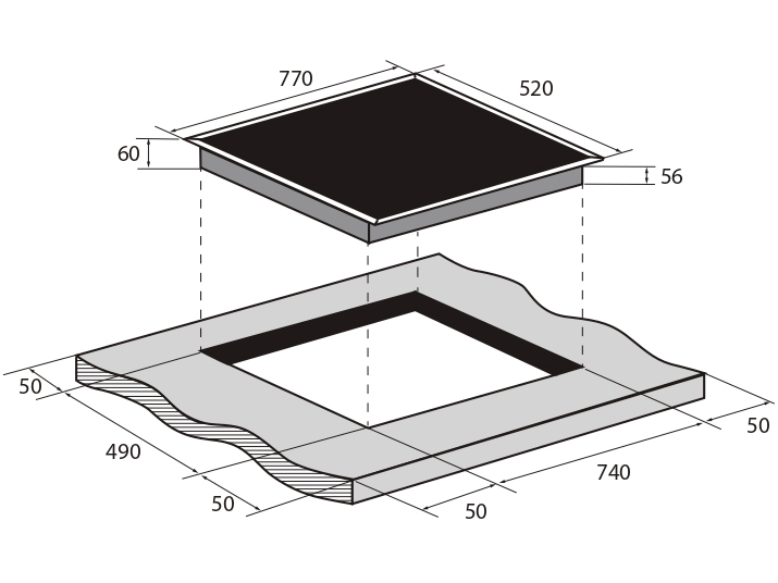 9175446 Индукционная варочная поверхность ZUGEL ZIH617B STDN-0063070 - Вид №24
