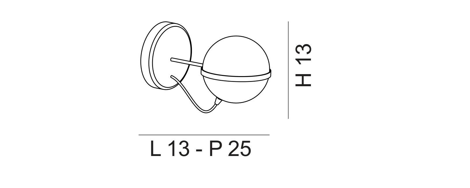 Стеклянный светодиодный настенный светильник Metal Lux Giro ARCH-00052627 - Вид №2