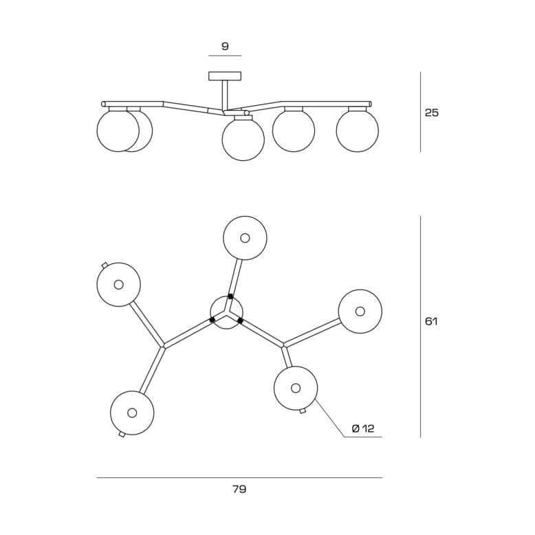 Светодиодный потолочный светильник Pyrex® In Stock Miloox ARCH-00118238 - Вид №2