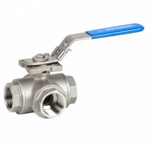 GENEBRE 2041n 10 3-ходовой шаровой кран с уменьшенным отверстием Арт. 2040: отверстие «L» / Арт. 2041: Т-образное отверстие