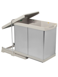 Контейнер для мусора на дверцу Alpha 400/28 Metallic Grey NAVAKO