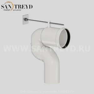 761901 Труба РЕГУЛИРУЕМАЯ для выпуска в пол, белая Kerasan ACCESSORIES Италия