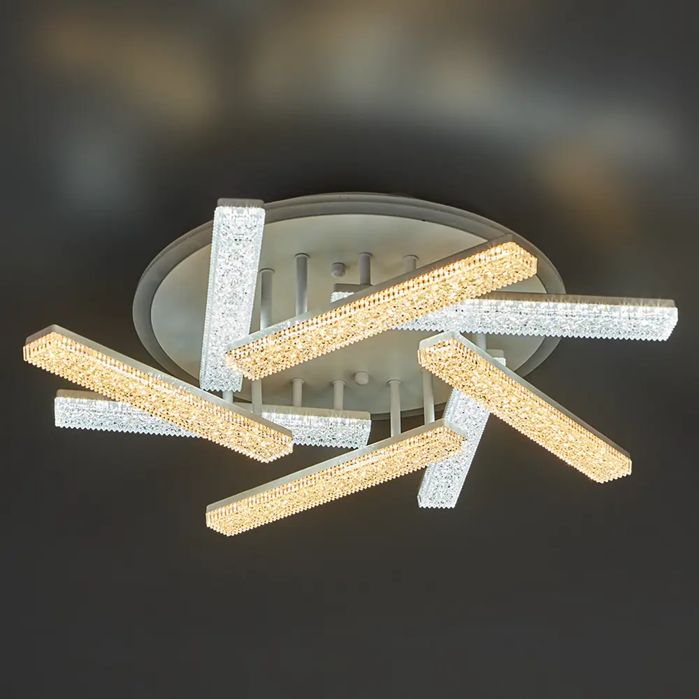 Люстра потолочная De City Оскар 8x10 Вт+22 Вт RGB LED 220 В с пультом управления 88038422 STLM-2001293  - Вид №2