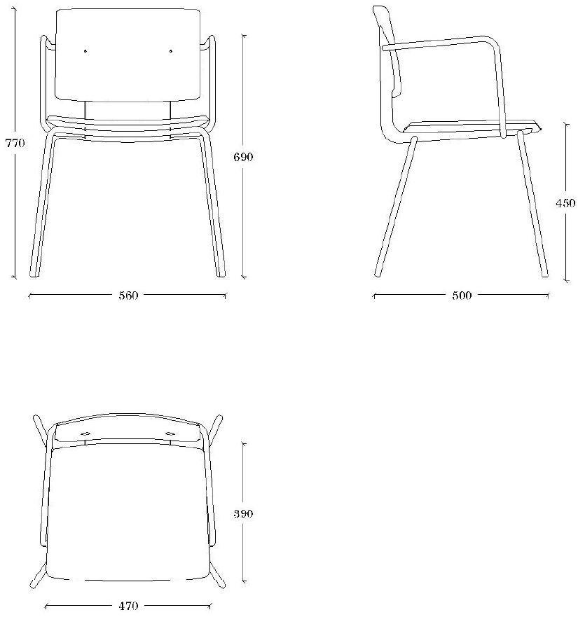ONDARRETA Деревянный стул с подлокотниками Don sun-id-1503441 - Вид №2