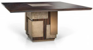 Sicis Квадратный стол из черного дерева Dalton