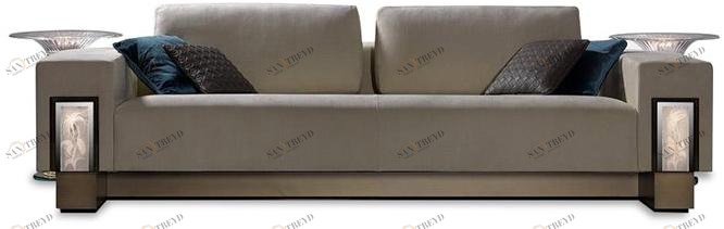 Reflex Светящийся 3-х местный кожаный диван Palazzo ducale sun-id-1484821