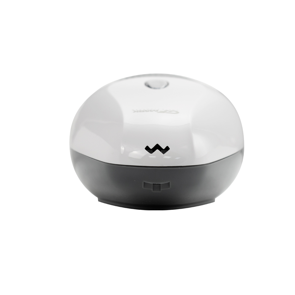 GFmark - Дозатор жидкого МЫЛА, универсальный, пластиковый, БЕЛЫЙ, с глазком - капля, 400 мл, код: 637  - Вид №1