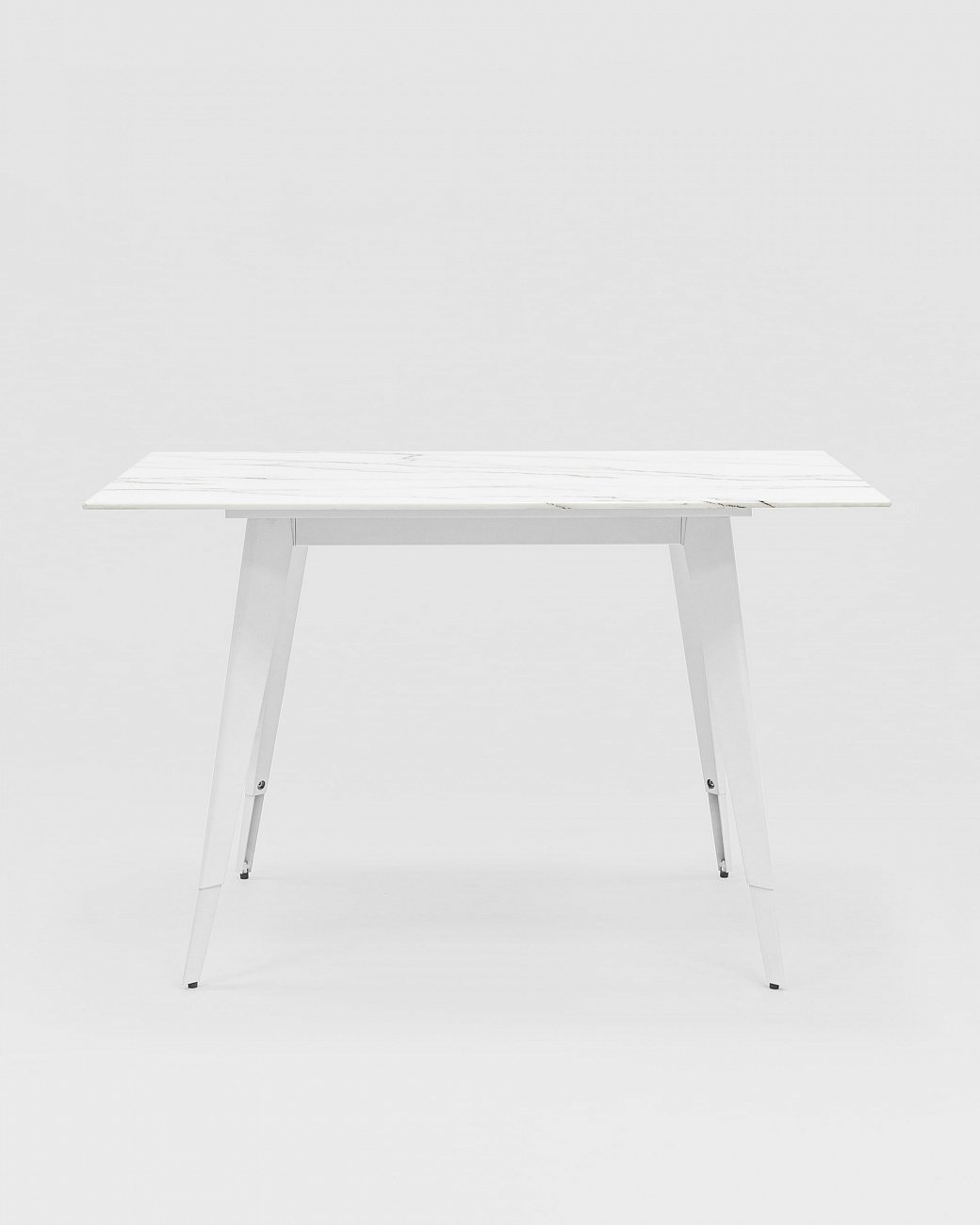 Стол обеденный со стеклянной столешницей белый с рисунком под мрамор 120х80 см "Ричмонд" STOOL GROUP  00-3958838 Белый  - Вид №2