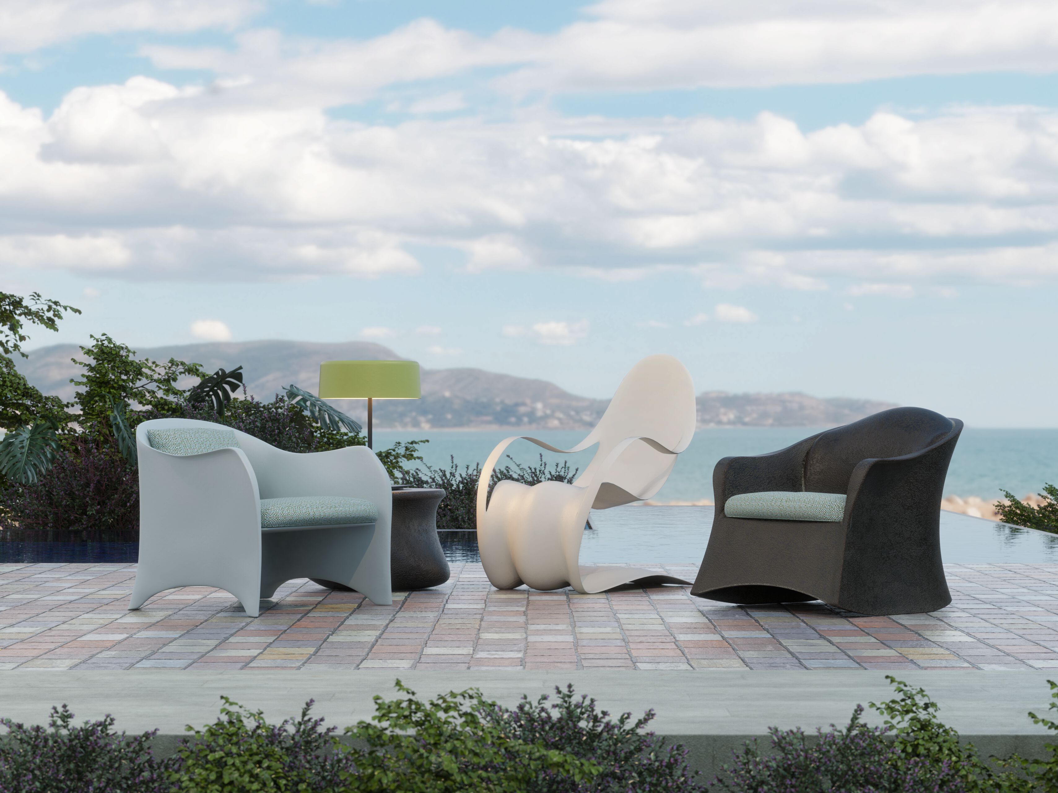 Кресло-качалка из стекловолокна GANSK BRISA ARCH-00017615 - Вид №1