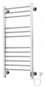 4660059580296 ЭЛЕКТРИКА Сицилия П12 500х1000 (6+3+3) электро (new встроен.диммер) Полотенцесушитель TERMINUS RAL 9003 матовый