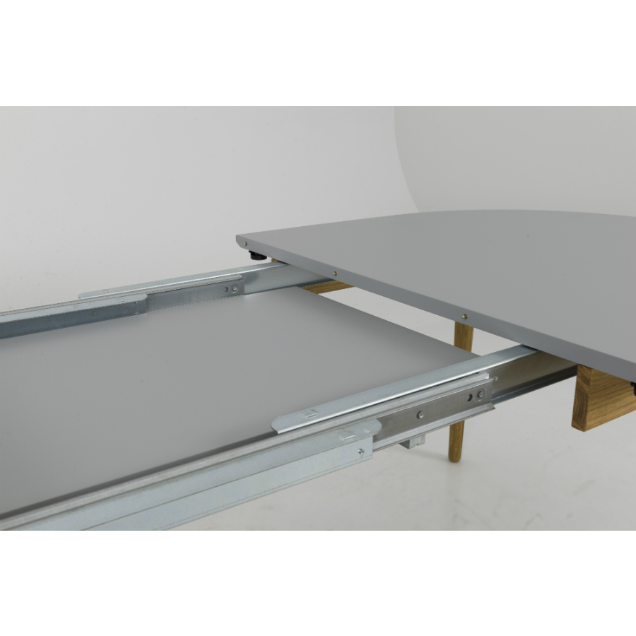 Стол овальный, раздвижной, Tenzo Dot, дуб, 75х180/230х105 см, серый 1686012 - Вид №7