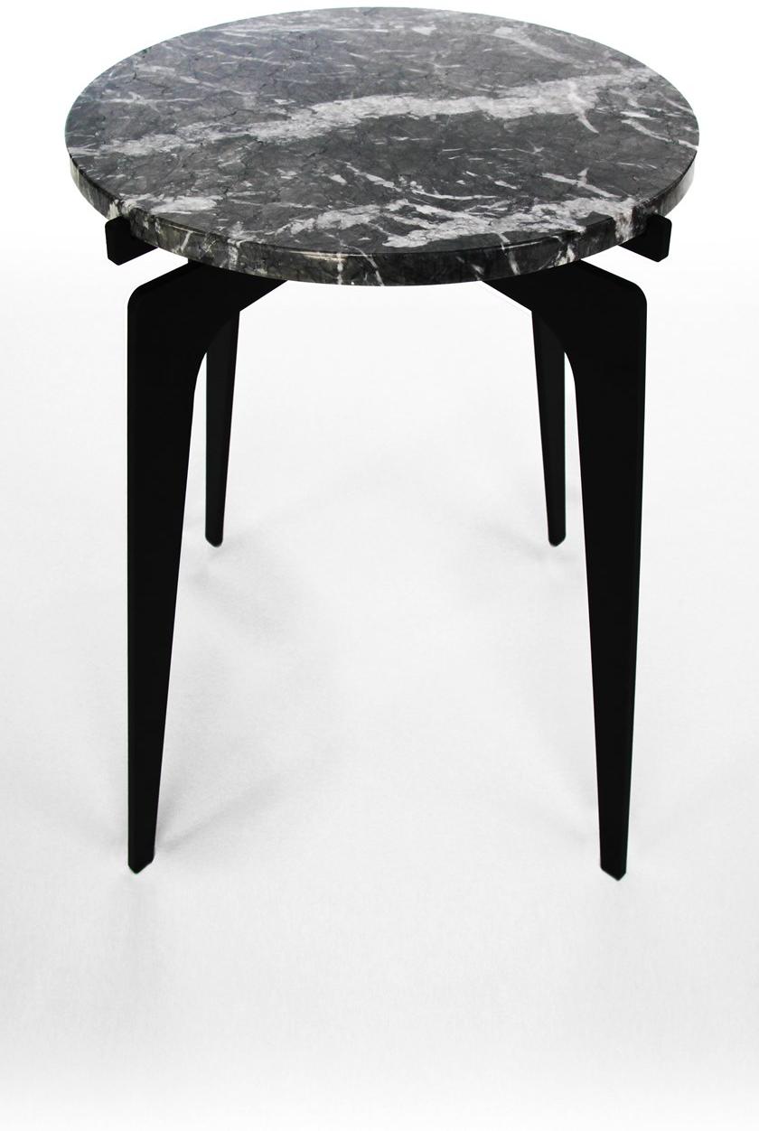 GABRIEL SCOTT Высокий круглый мраморный журнальный столик Prong sun-id-1449267 - Вид №5