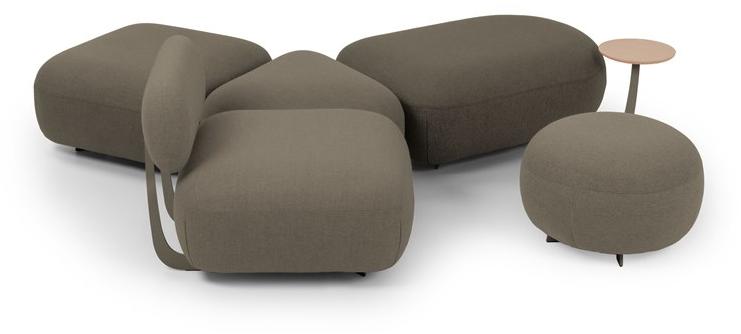 True Design Круглый мягкий пуф с полкой для журналов Code Cd80ro +cd60ro - Вид №12