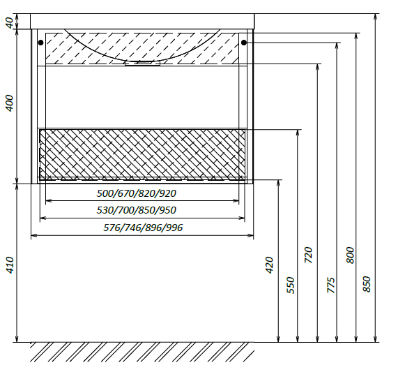 У57583 Тумба Этюд 75П 1в.я. Белый глянец 1 Marka Этюд  - Вид №6